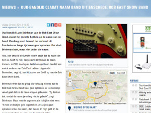 RTV Oost : Oud-bandlid claimt naam band uit Enschede: Bob East Show Band